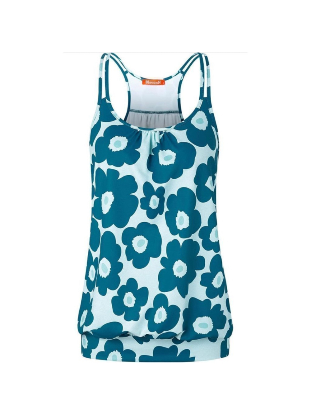 NEW Scoop Neck Spaghetti Strap Racerback Sports Cami Tank Top L